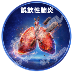 全身への影響A【誤飲性肺炎】