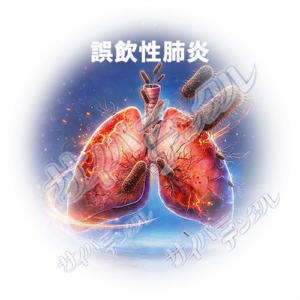 全身への影響B【誤飲性肺炎】