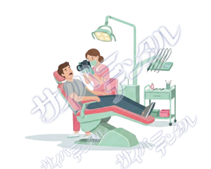 イラスト【検査】口腔内写真B