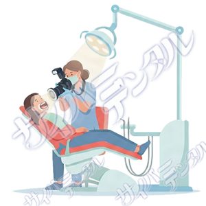イラスト【検査】口腔内写真C